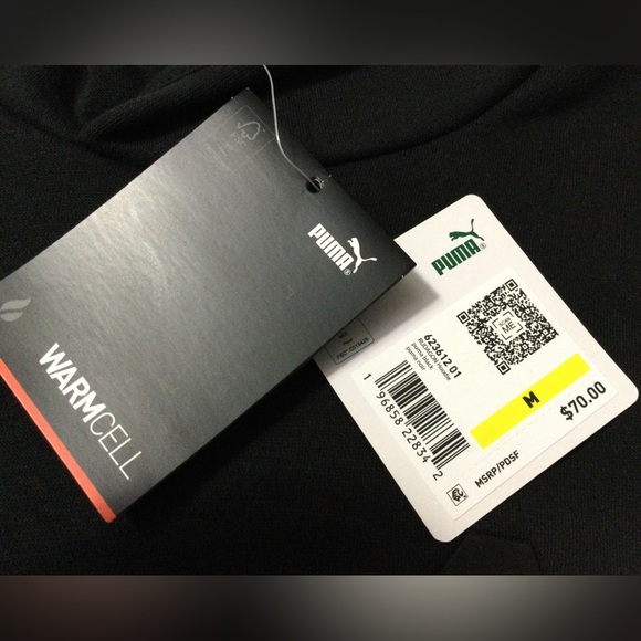 Puma Men's Rudagon Warmcell Black Hoodie Size M - Picture 5 of 12